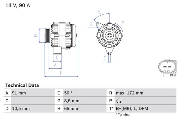 BOSCH Generátor 0986041990_BOSCH