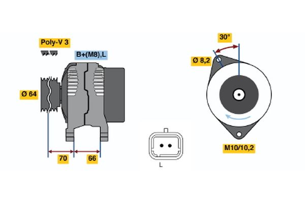 BOSCH Generátor 0986042101_BOSCH