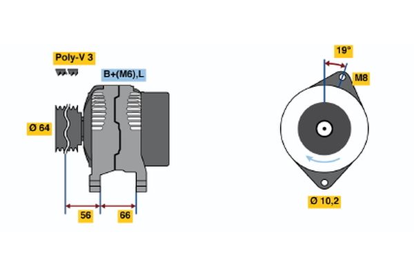 BOSCH Generátor 0986042121_BOSCH