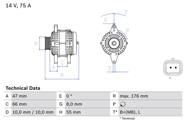 BOSCH Generátor 0986042191_BOSCH