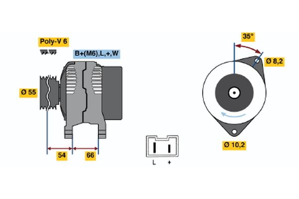 BOSCH Generátor 0986042231_BOSCH