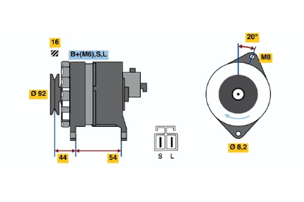 BOSCH Generátor 0986042241_BOSCH