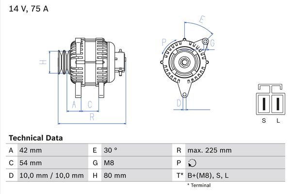 BOSCH Generátor 0986042291_BOSCH