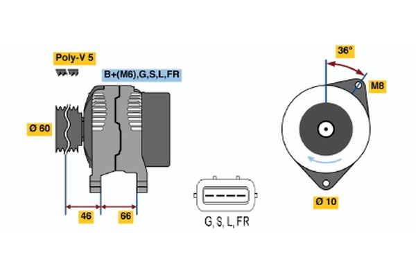 BOSCH Generátor 0986042301_BOSCH