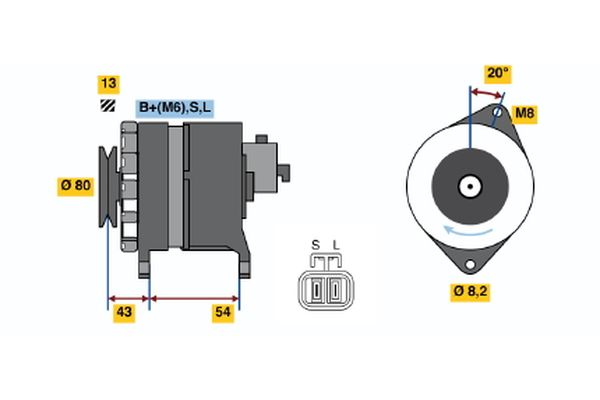 BOSCH Generátor 0986042311_BOSCH