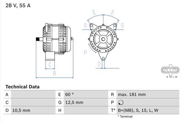 BOSCH Generátor 0986042580_BOSCH