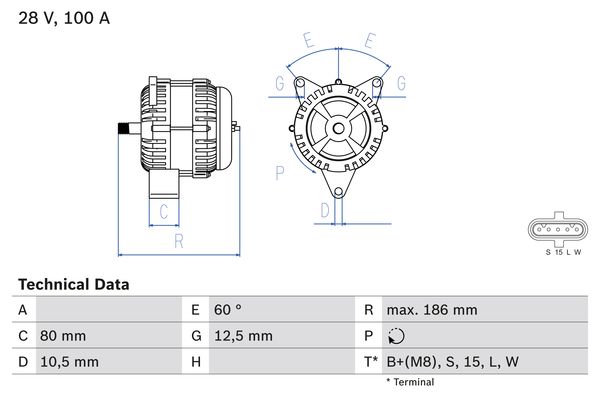 BOSCH Generátor 0986042590_BOSCH