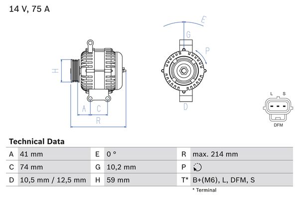 BOSCH Generátor 0986042650_BOSCH