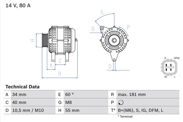 BOSCH Generátor 0986042660_BOSCH