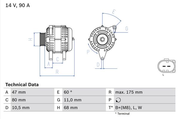 BOSCH Generátor 0986042670_BOSCH