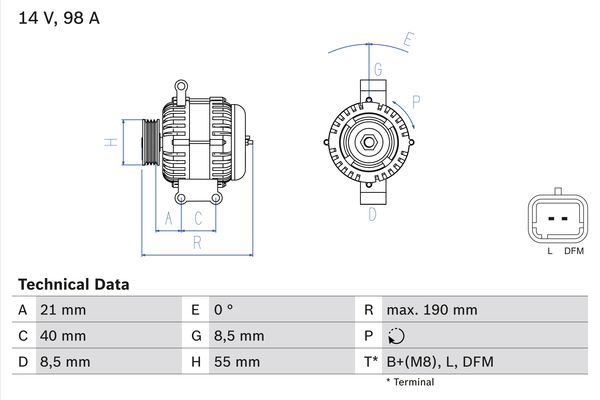 BOSCH Generátor 0986042770_BOSCH