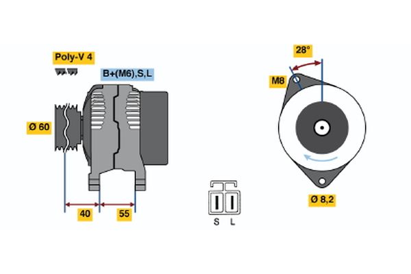 BOSCH Generátor 0986042881_BOSCH