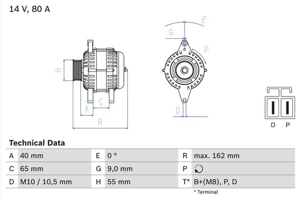 BOSCH Generátor 0986042911_BOSCH