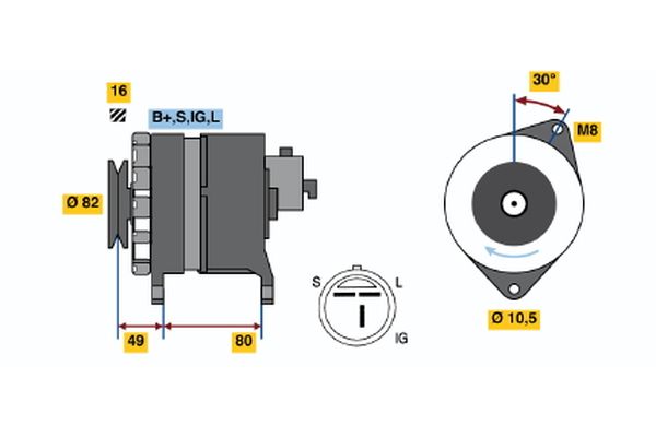 BOSCH Generátor 0986043121_BOSCH