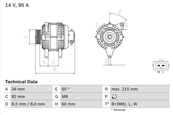 BOSCH Generátor 0986043141_BOSCH