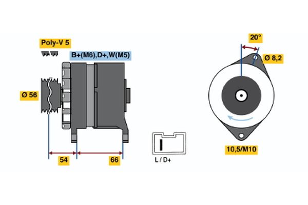 BOSCH Generátor 0986043151_BOSCH