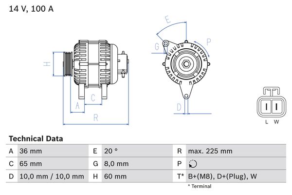 BOSCH Generátor 0986043981_BOSCH