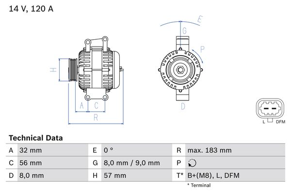 BOSCH Generátor 0986044020_BOSCH