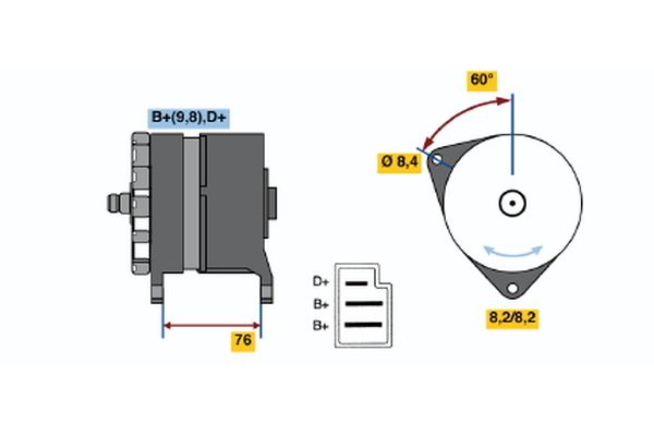 BOSCH Generátor 0986044581_BOSCH