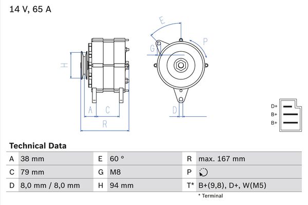 BOSCH Generátor 0986044591_BOSCH