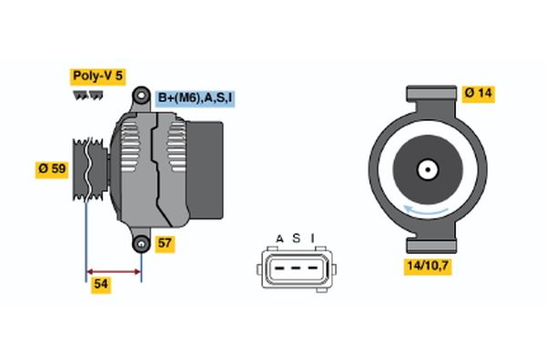 BOSCH Generátor 0986044611_BOSCH