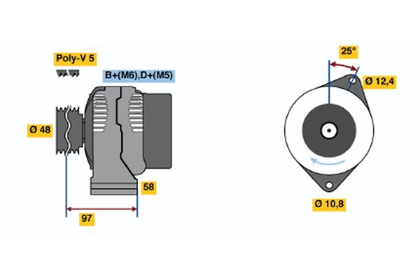 BOSCH Generátor 0986044621_BOSCH