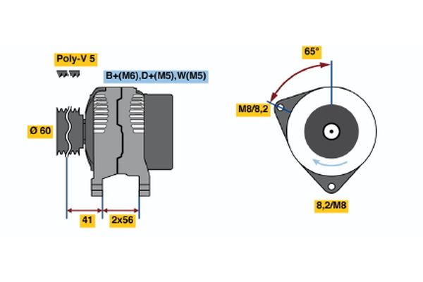 BOSCH Generátor 0986044631_BOSCH