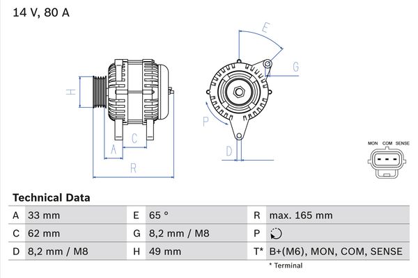 BOSCH 0986044671_BOSCH Generátor