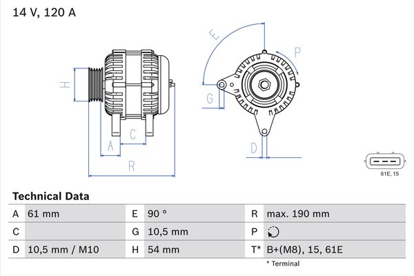 BOSCH Generátor 0986044841_BOSCH