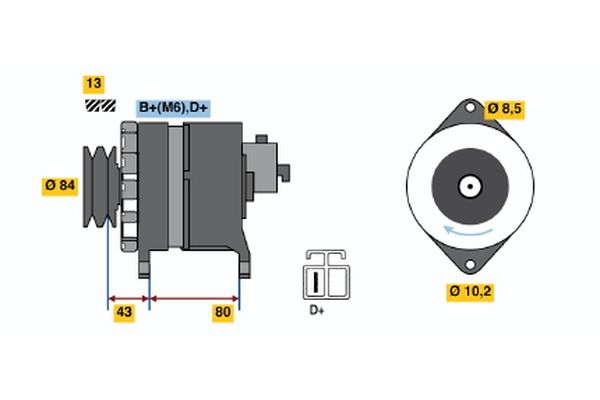 BOSCH Generátor 0986044940_BOSCH