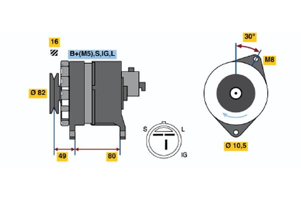 BOSCH Generátor 0986045001_BOSCH