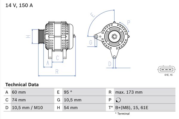 BOSCH Generátor 0986045031_BOSCH