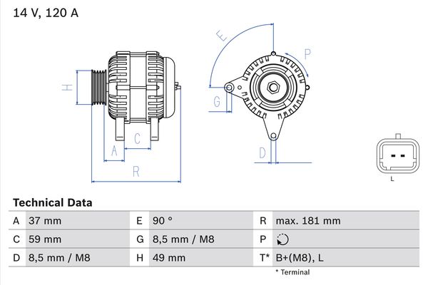 BOSCH Generátor 0986045101_BOSCH