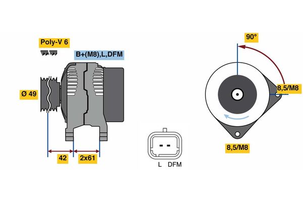 BOSCH Generátor 0986045110_BOSCH