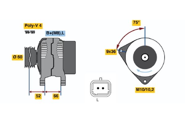 BOSCH Generátor 0986045221_BOSCH