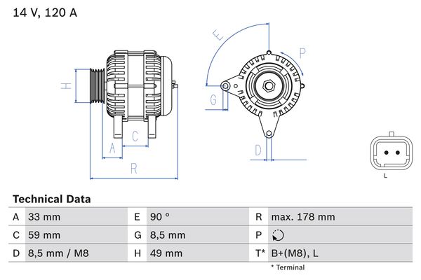 BOSCH Generátor 0986045241_BOSCH