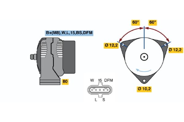 BOSCH Generátor 0986047430_BOSCH