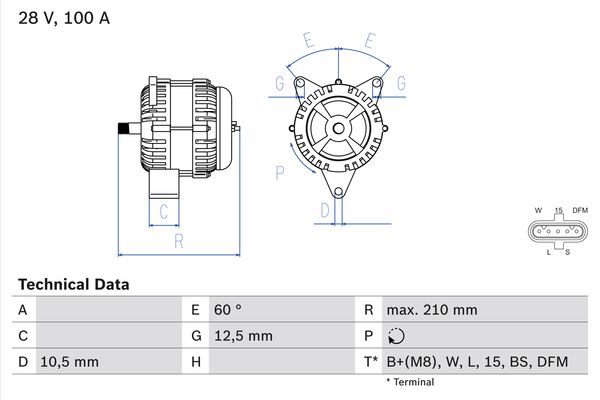 BOSCH Generátor 0986045290_BOSCH