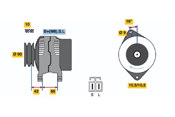 BOSCH Generátor 0986045521_BOSCH