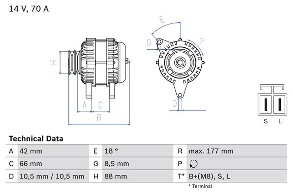 BOSCH Generátor 0986045541_BOSCH