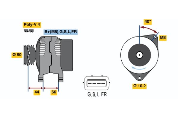 BOSCH Generátor 0986045581_BOSCH