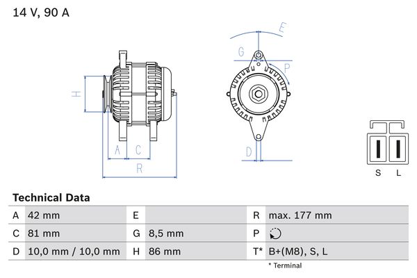 BOSCH Generátor 0986045651_BOSCH