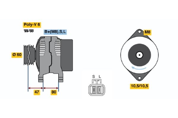 BOSCH Generátor 0986045671_BOSCH