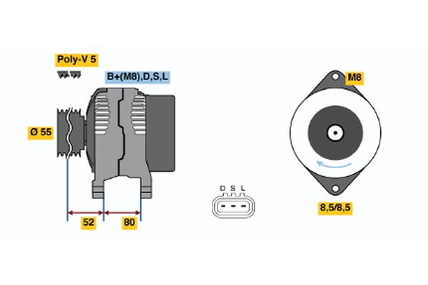 BOSCH Generátor 0986045731_BOSCH