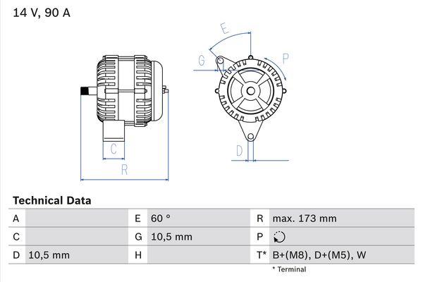 BOSCH Generátor 0986046000_BOSCH