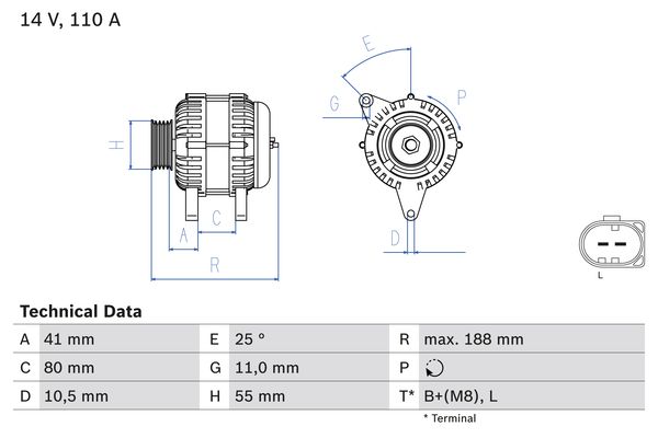 BOSCH Generátor 0986046060_BOSCH