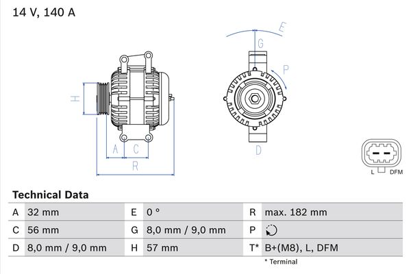 BOSCH Generátor 0986046200_BOSCH