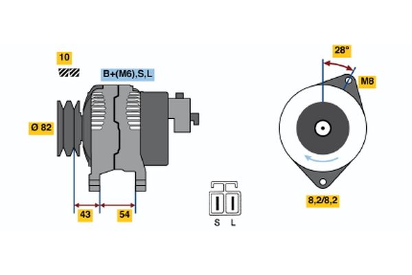 BOSCH Generátor 0986046361_BOSCH