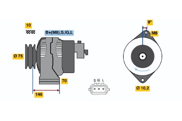 BOSCH Generátor 0986046381_BOSCH