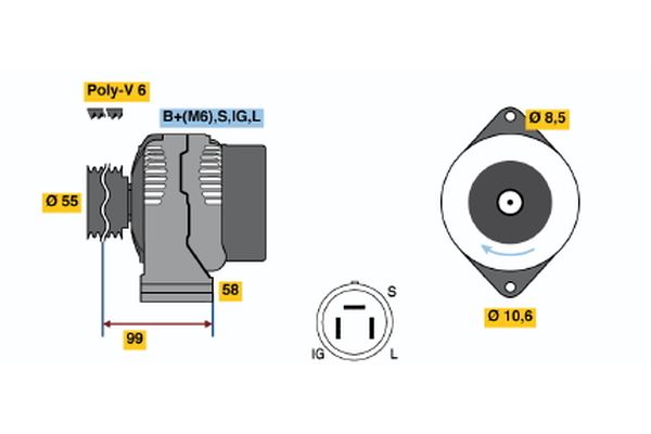 BOSCH Generátor 0986046391_BOSCH